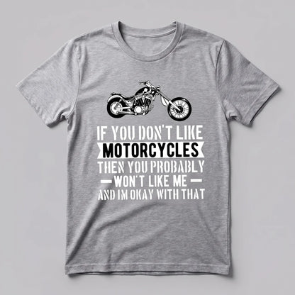 EKON Motorcycle Quote Tee Light Gray