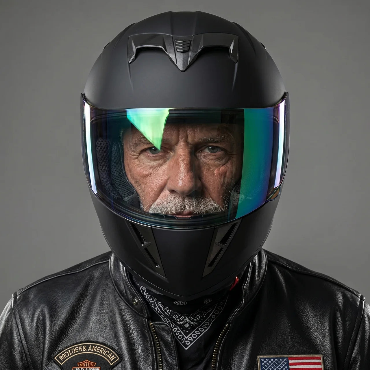 EKON Shadow Mirror Full-Face Helmet