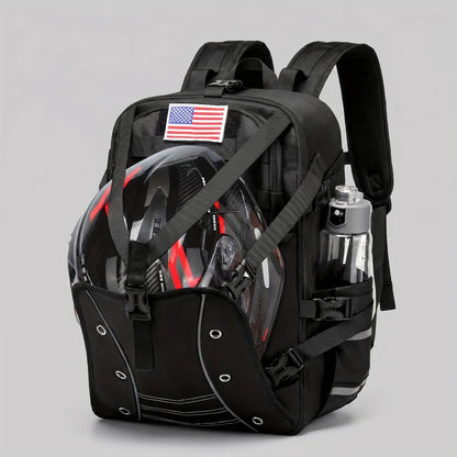 EKON HelmetVault Riding Backpack Black