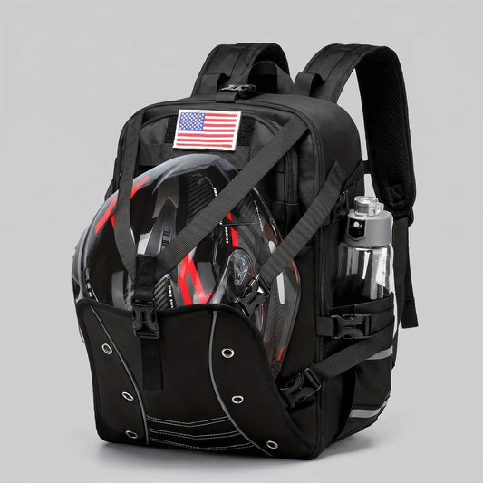 EKON HelmetVault Riding Backpack Black