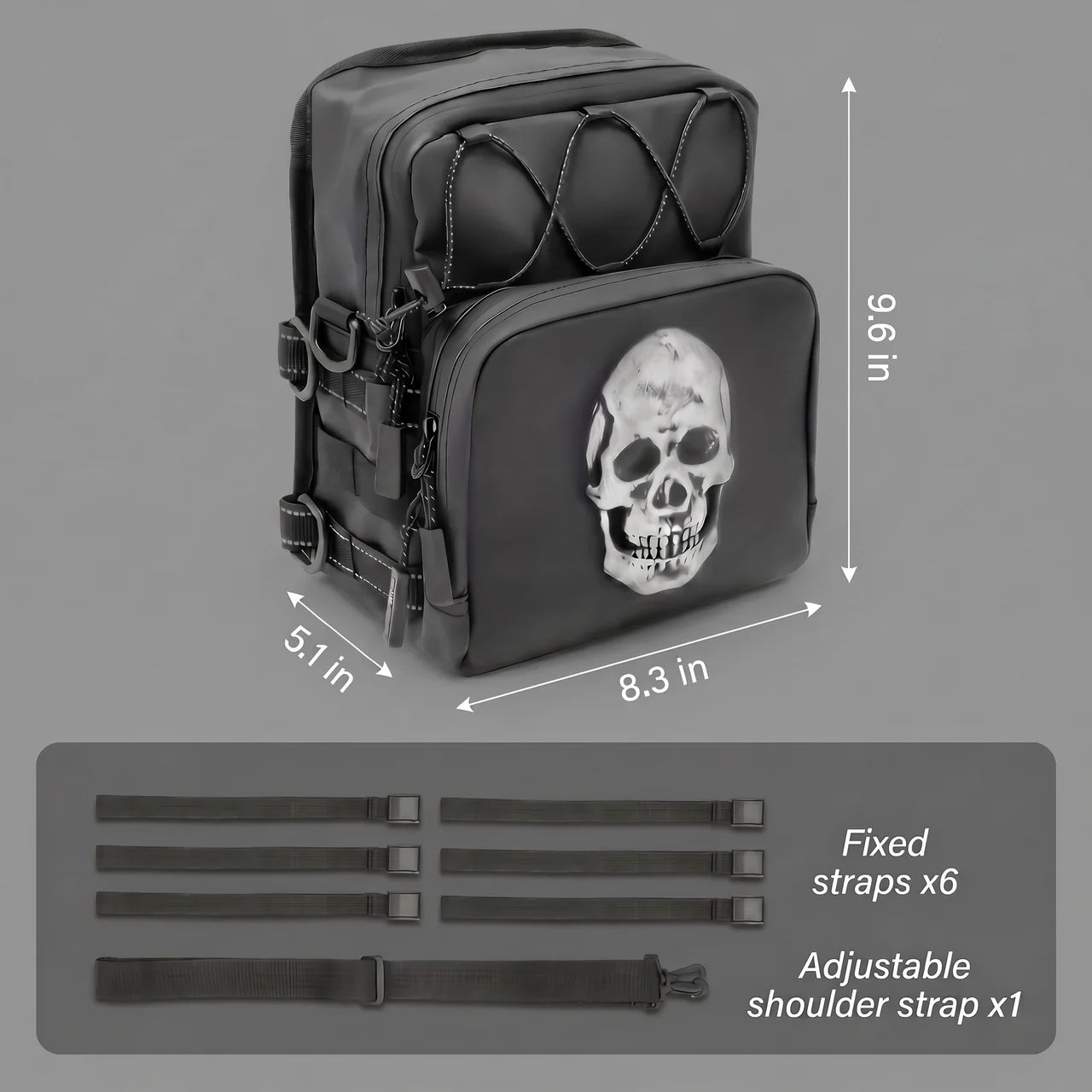 EKON SkullGrip Handlebar Bag