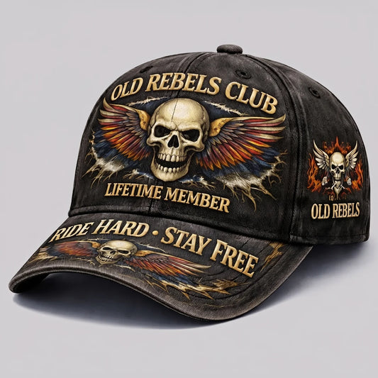 EKON RebelRoad Skull Moto Cap