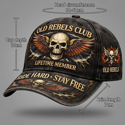 EKON RebelRoad Skull Moto Cap