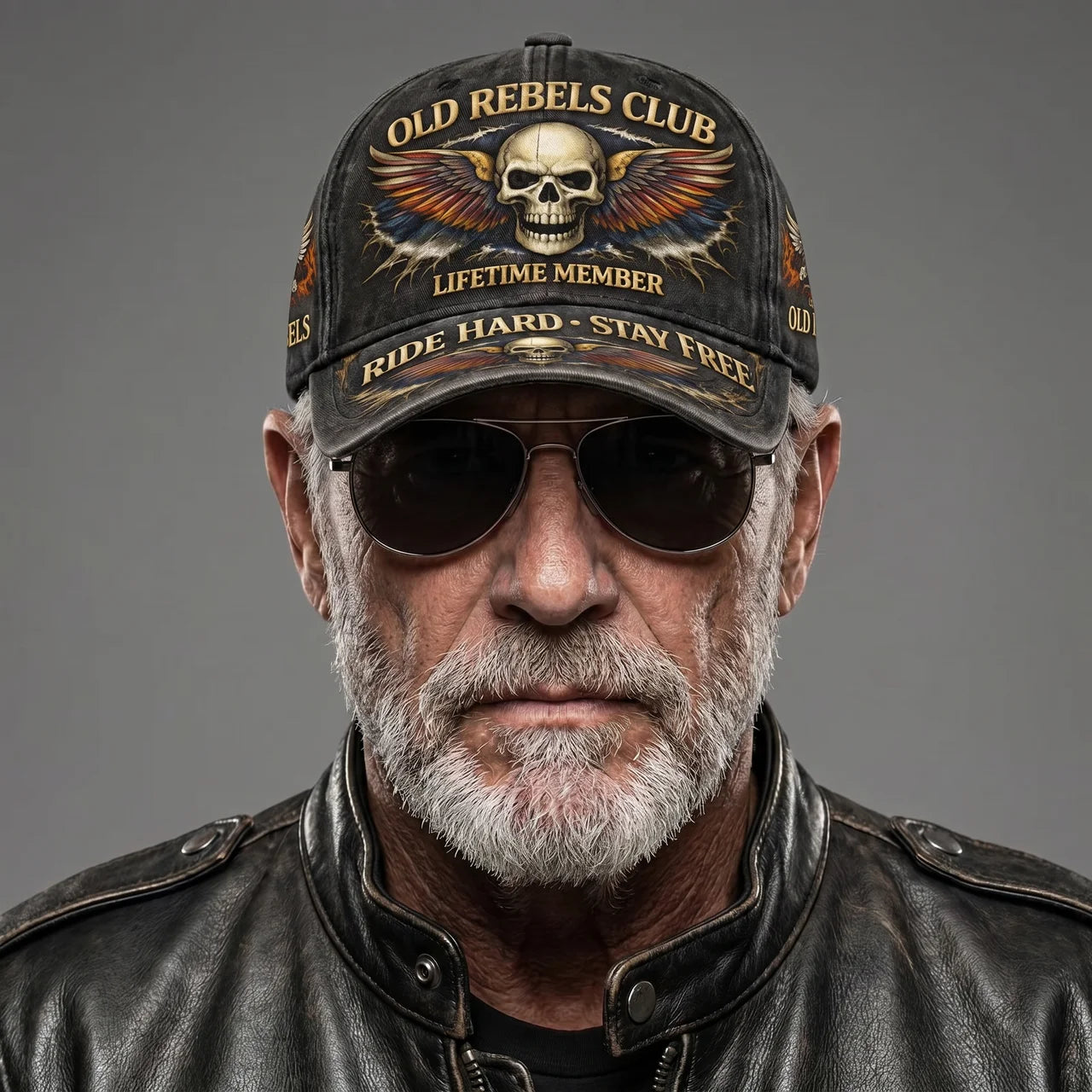 EKON RebelRoad Skull Moto Cap