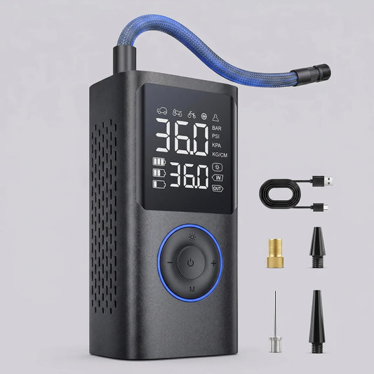 EKON 150 PSI Portable Tire Inflator Blue