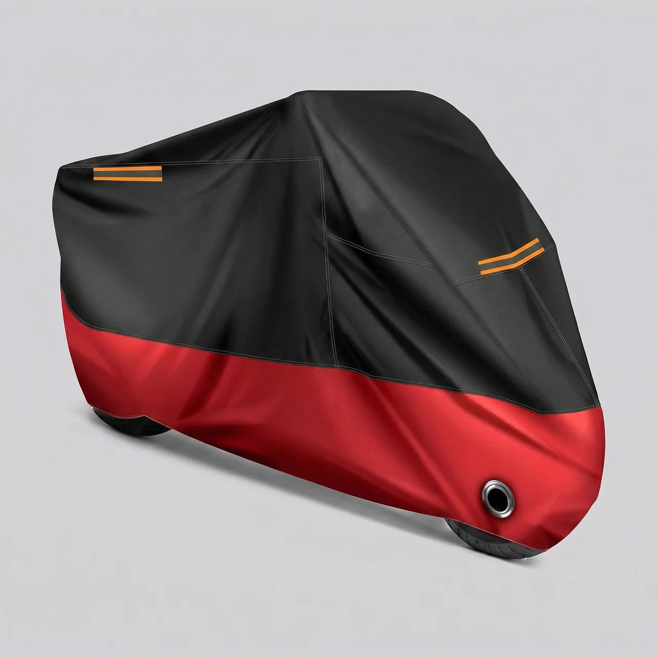 EKON All-Weather Reflective Motorcycle Cover Red