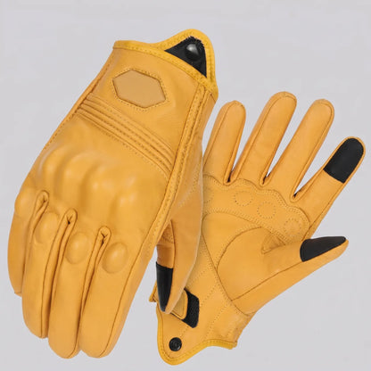 EKON NomadGrip Leather Gloves Yellow