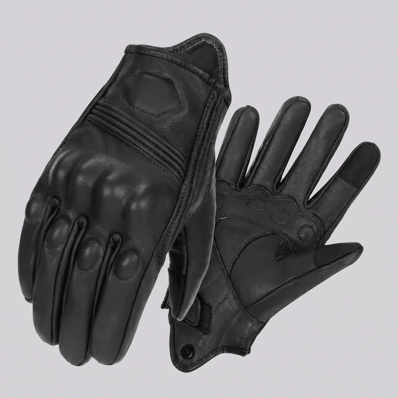 EKON NomadGrip Leather Gloves Black