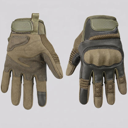 EKON Mesh-Panel Moto Gloves Green