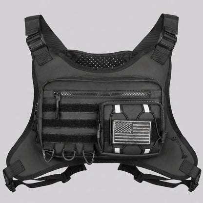 EKON Lightweight Moto Chest Bag Black