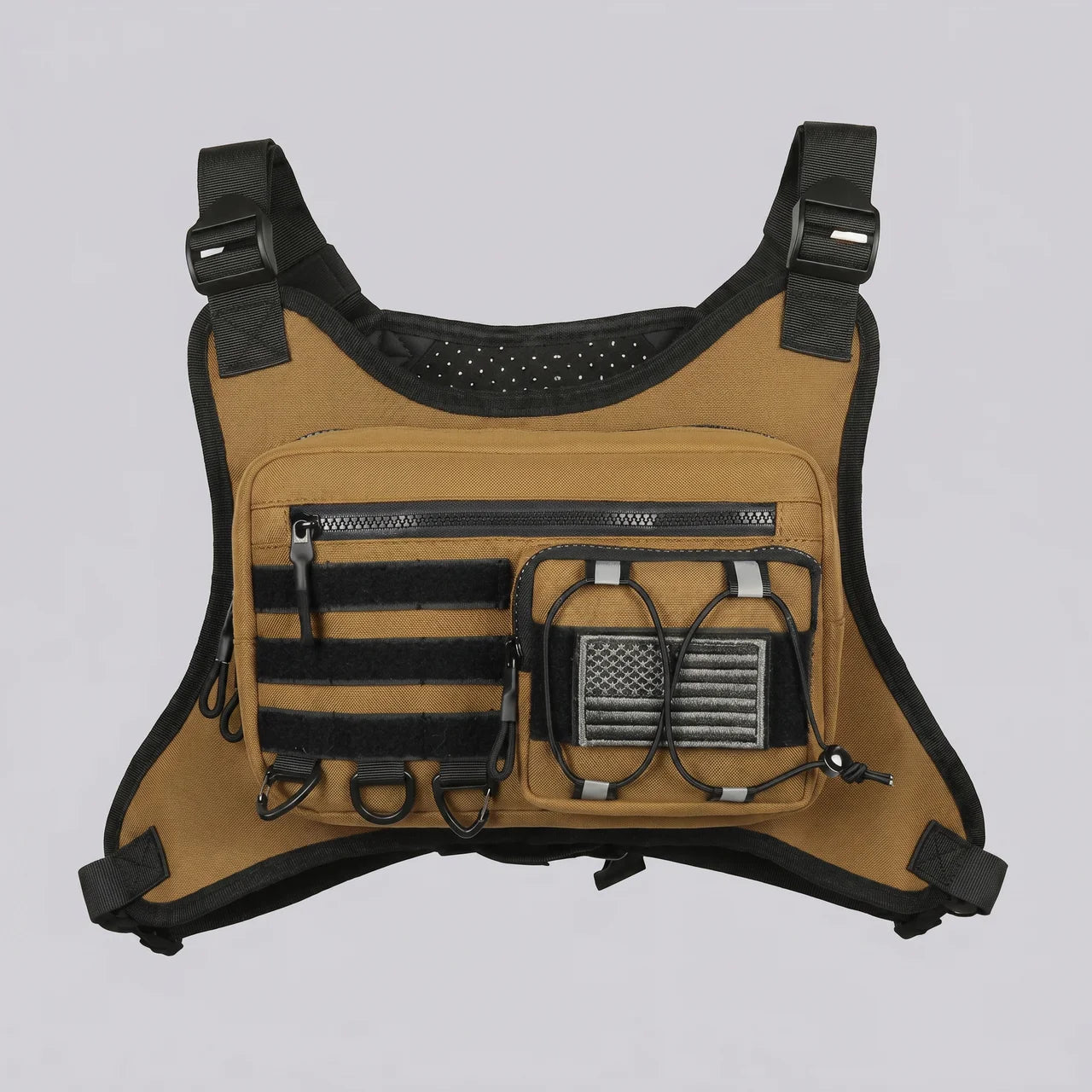 EKON Lightweight Moto Chest Bag Khaki