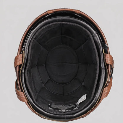 EKON Aviator Visor Half Helmet