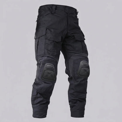 EKON Tactical Knee-Pad Cargo Pants Black