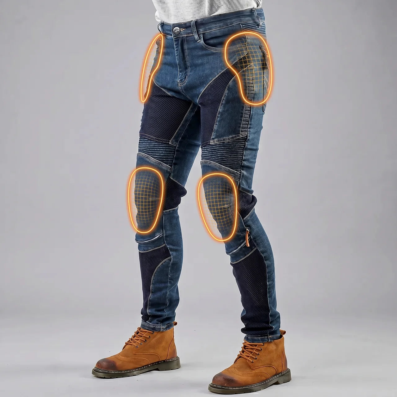 EKON Vented Aramid Armored Jeans