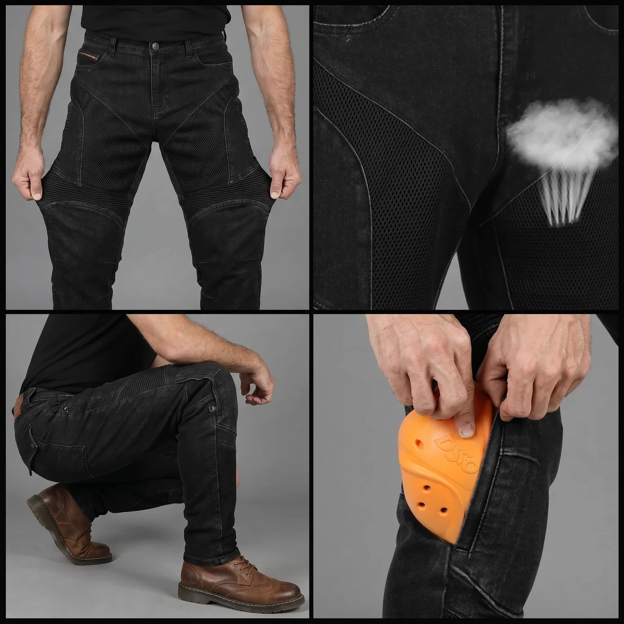EKON Vented Aramid Armored Jeans