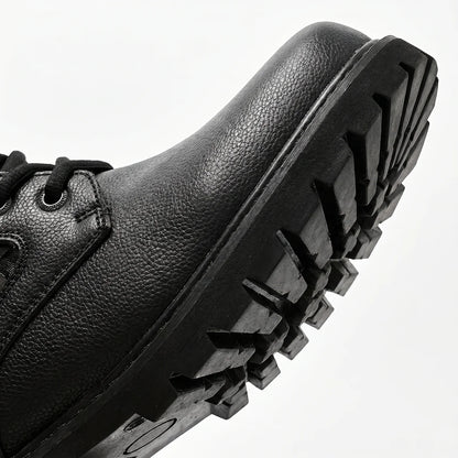 EKON Triple-Buckle Biker Boots