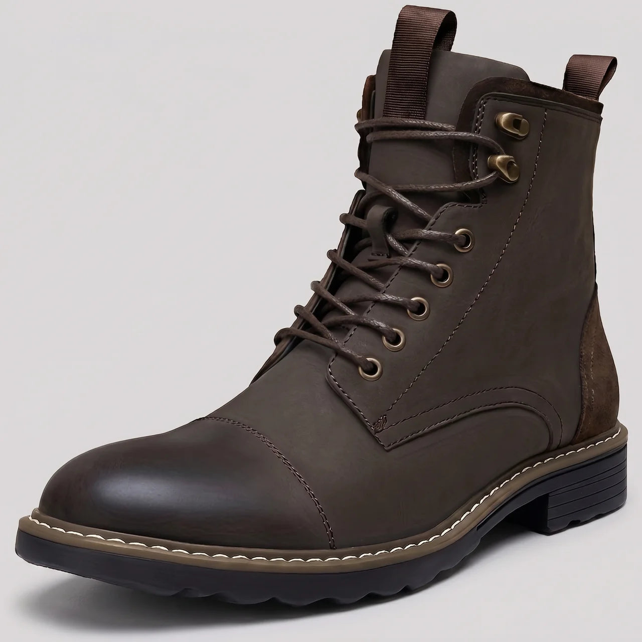 EKON RoadZip Moto Boots Brown