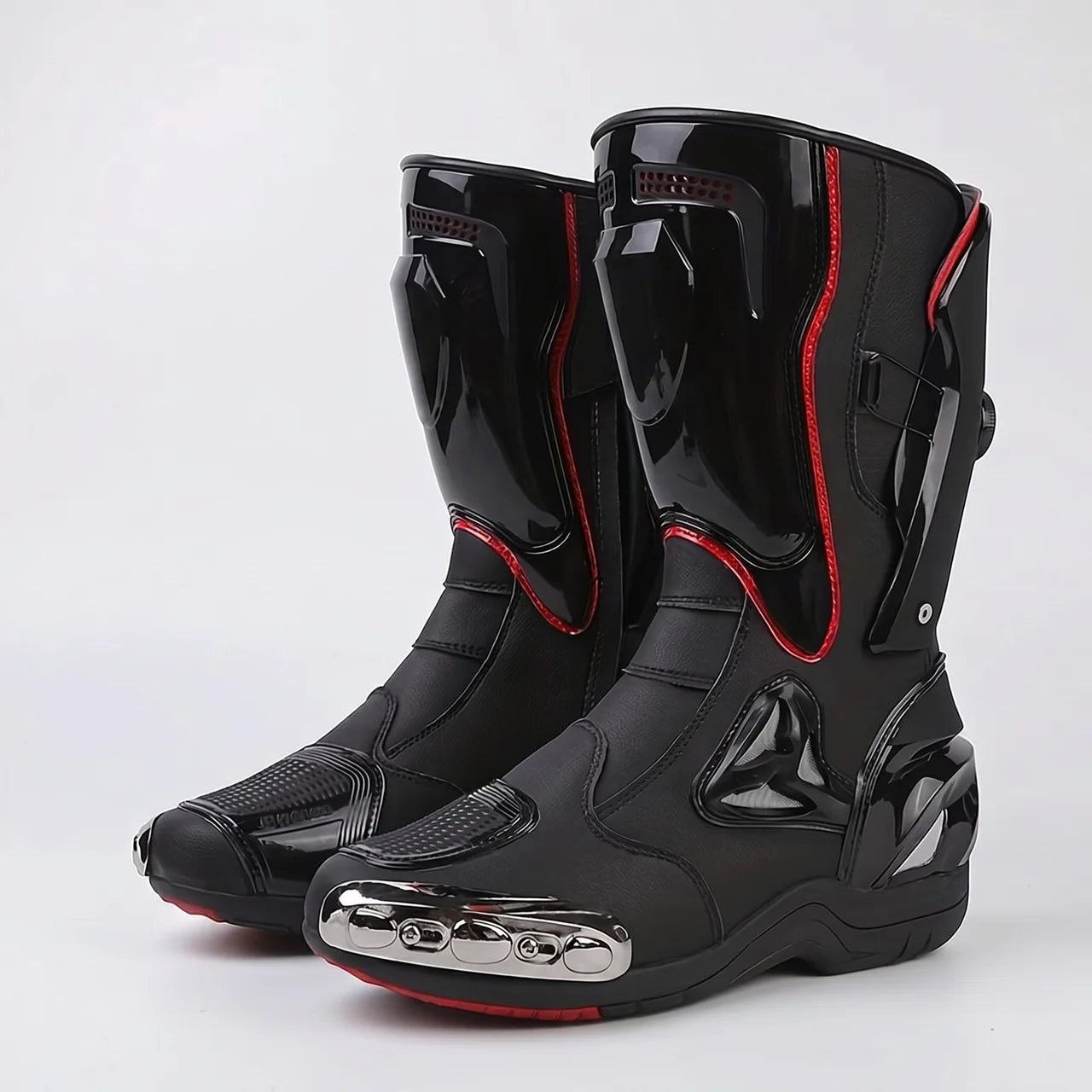 EKON RaceGuard High Moto Boots Black