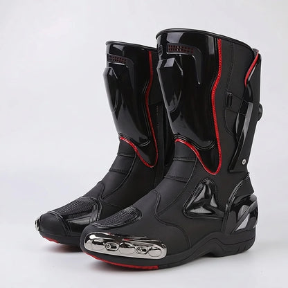 EKON RaceGuard High Moto Boots Black