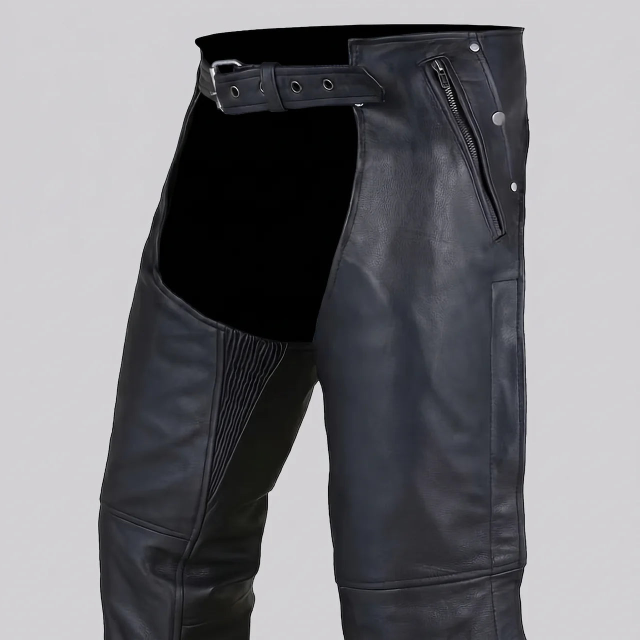 EKON Zip-Out Cowhide Riding Chaps