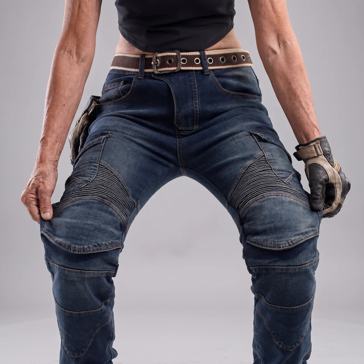 EKON Women’s Aramid-Lined Cargo Riding Jeans