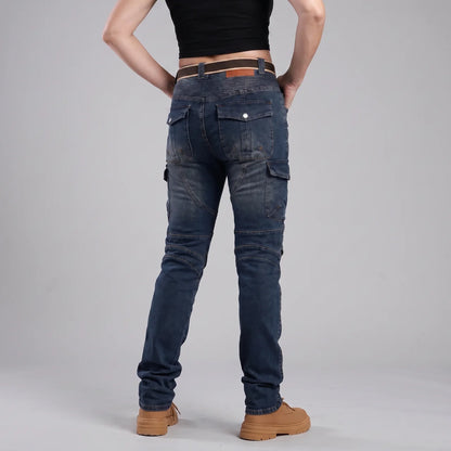 EKON Women’s Aramid-Lined Cargo Riding Jeans