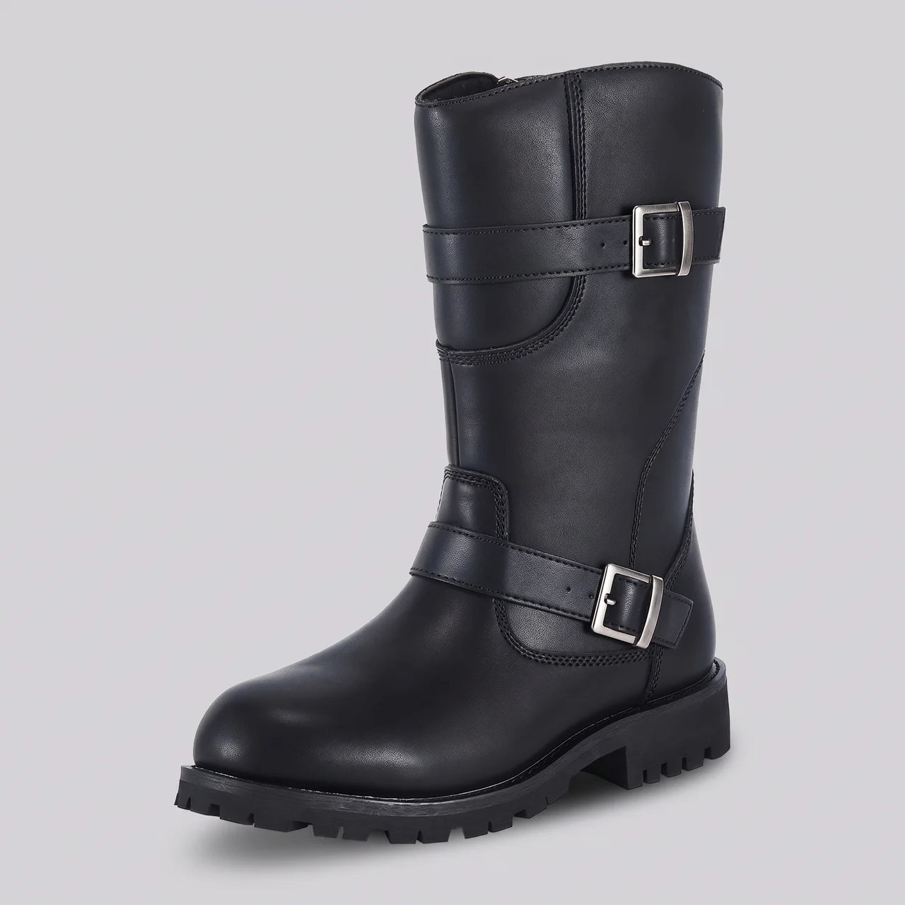 EKON BuckleZip Engineer Moto Boots