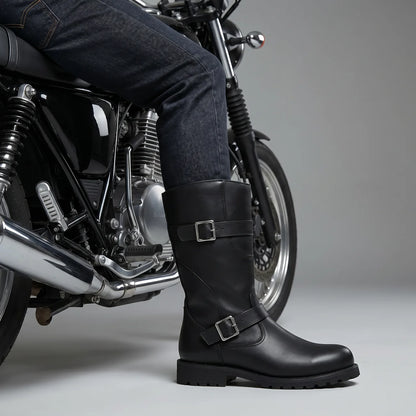 EKON BuckleZip Engineer Moto Boots