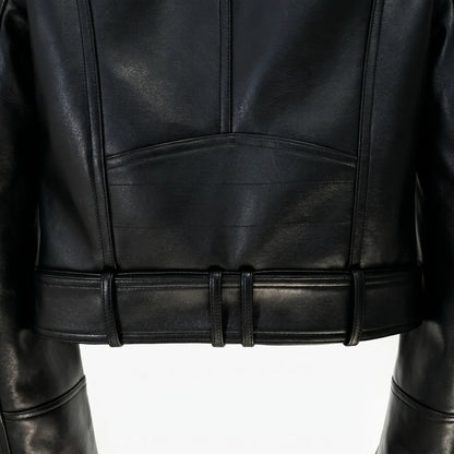 EKON Lioncrest Cropped Moto Jacket