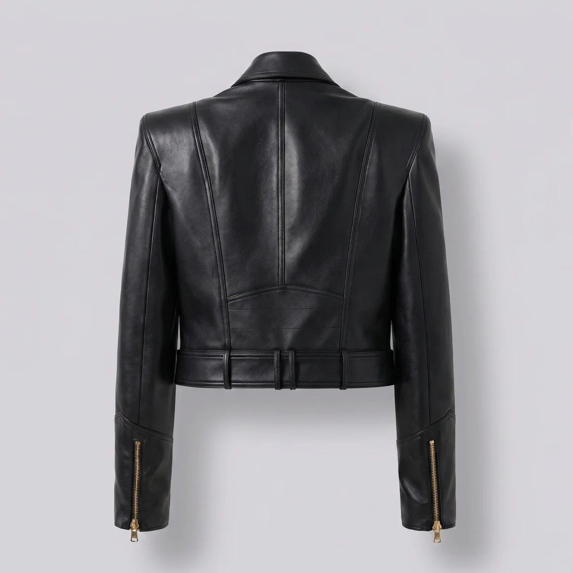 EKON Lioncrest Cropped Moto Jacket