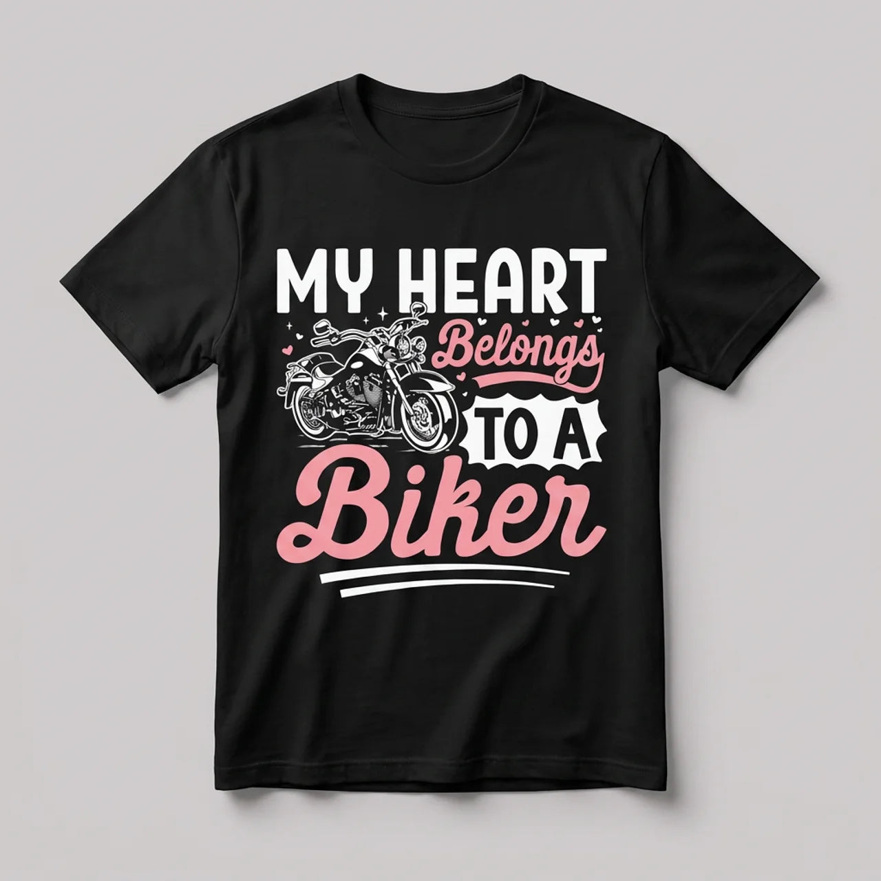 EKON My Heart Belongs Biker Tee