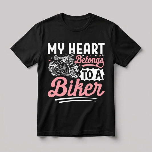 EKON My Heart Belongs Biker Tee