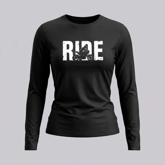 EKON Women’s Ride Graphic Long-Sleeve Tee Black