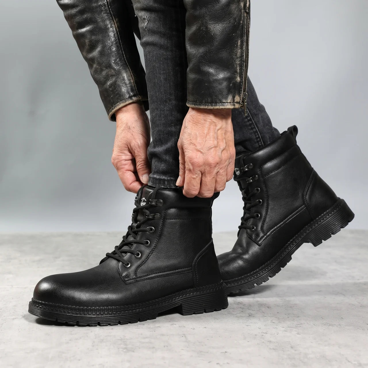 EKON SteelGuard Lace-Up Riding Boots