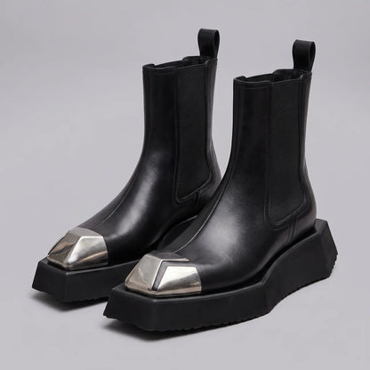 EKON Women’s SilverCap Leather Chelsea Boots