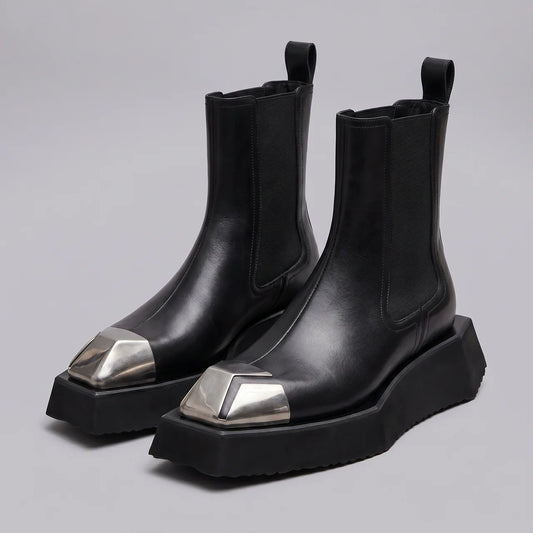 EKON Women’s SilverCap Leather Chelsea Boots