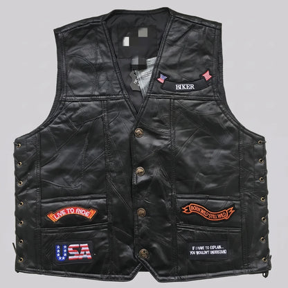 EKON Independent Lace-Up Moto Vest