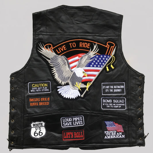 EKON Independent Lace-Up Moto Vest