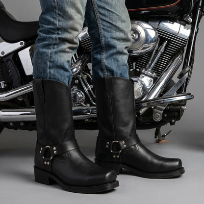 EKON Men’s Mid-Calf Motorcycle Boots