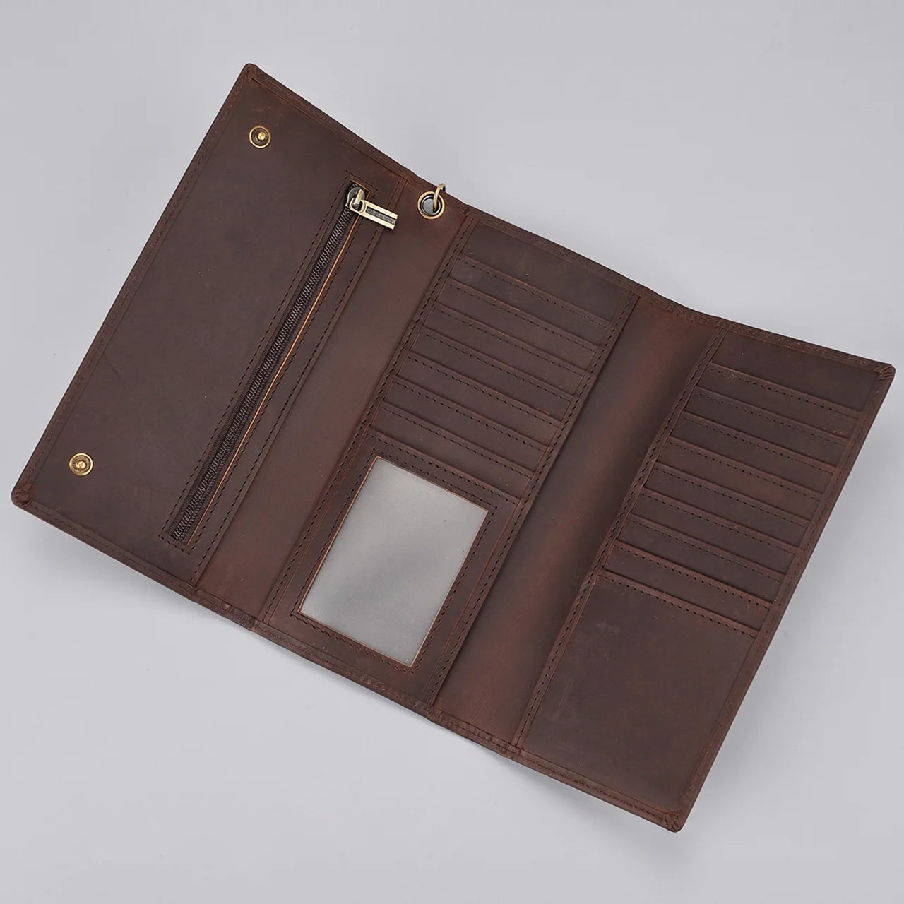 EKON Chain Leather Motorcycle Wallet