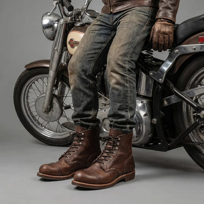 EKON HeritageWelt Cap-Toe Leather Boots