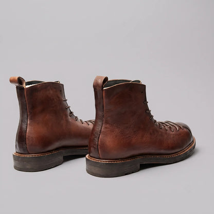 EKON Roadsmith Leather Lace-Up Boots