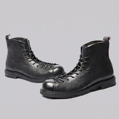 EKON Roadsmith Leather Lace-Up Boots