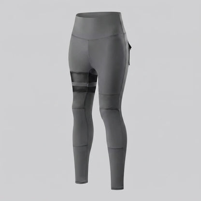 EKON MeshRide Women's Armored Riding Leggings Gray