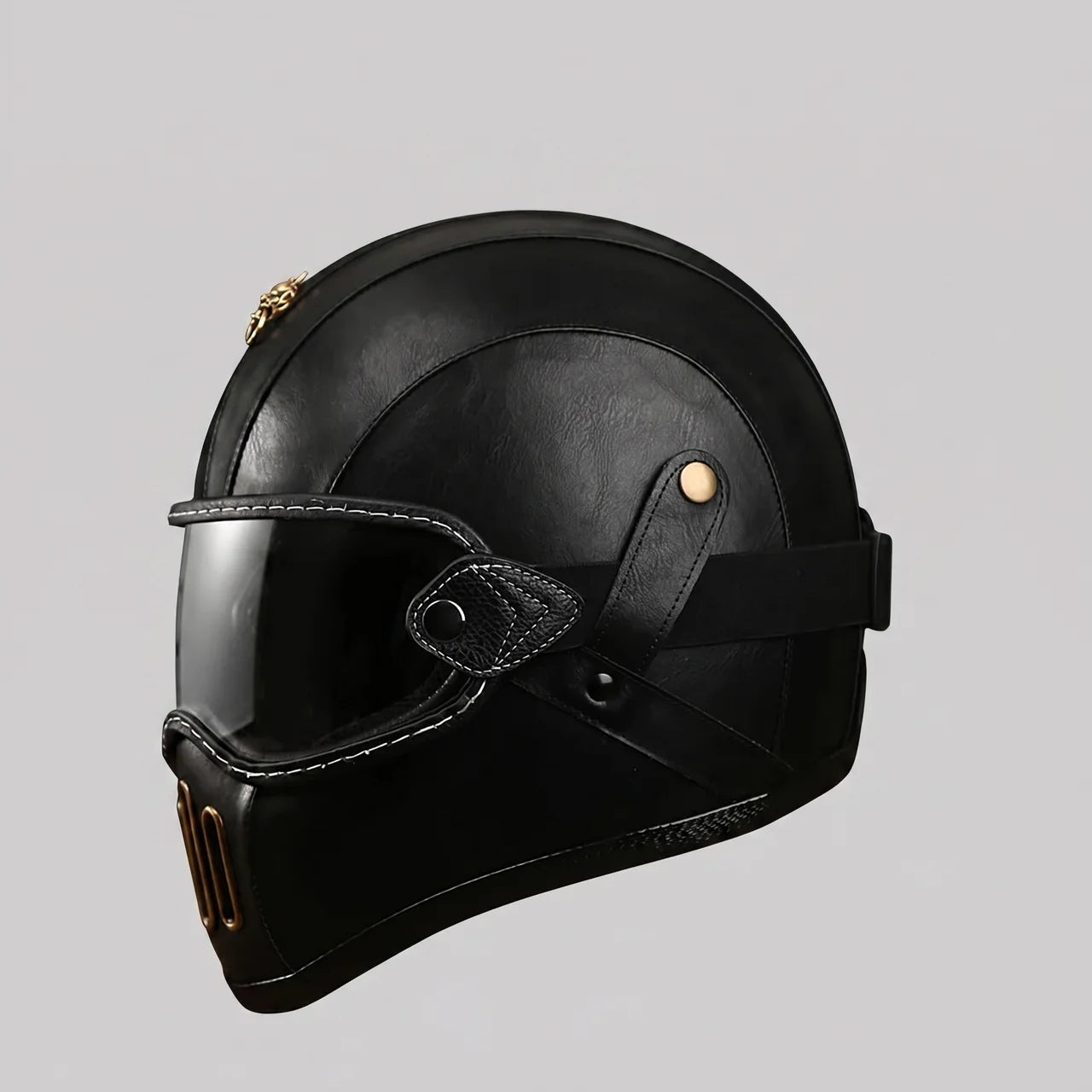 EKON AeroVisor Retro Riding Helmet