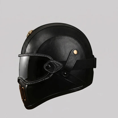 EKON AeroVisor Retro Riding Helmet