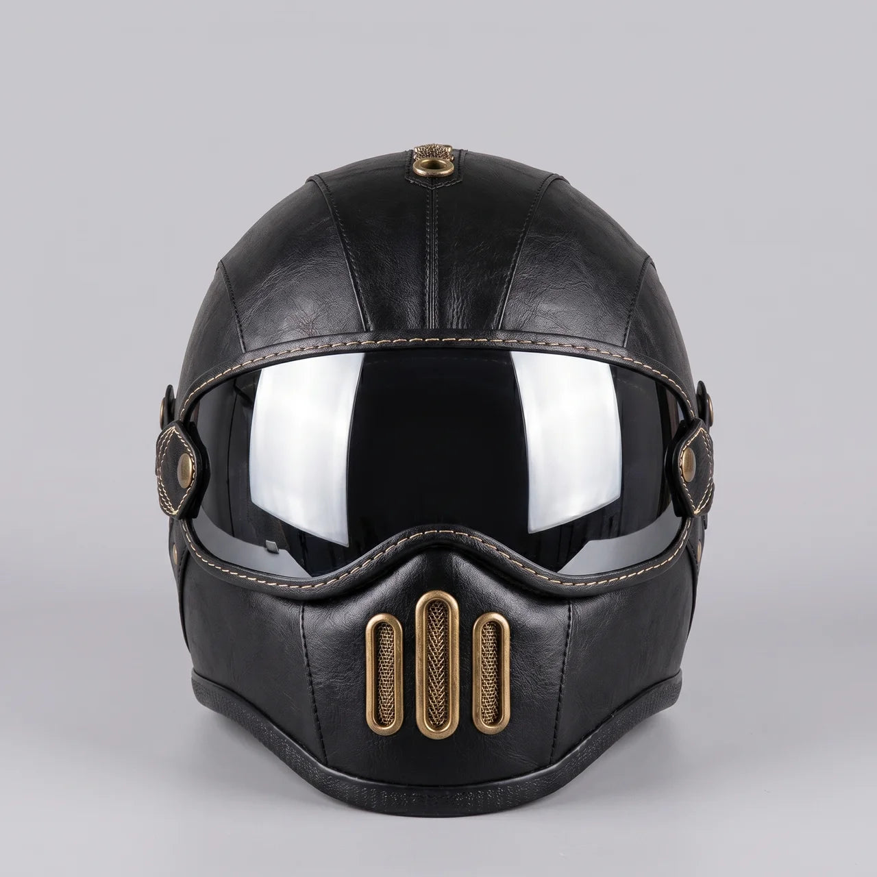 EKON AeroVisor Retro Riding Helmet