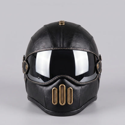 EKON AeroVisor Retro Riding Helmet