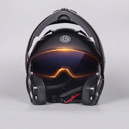 EKON Carbon-Style Modular Motorcycle Helmet