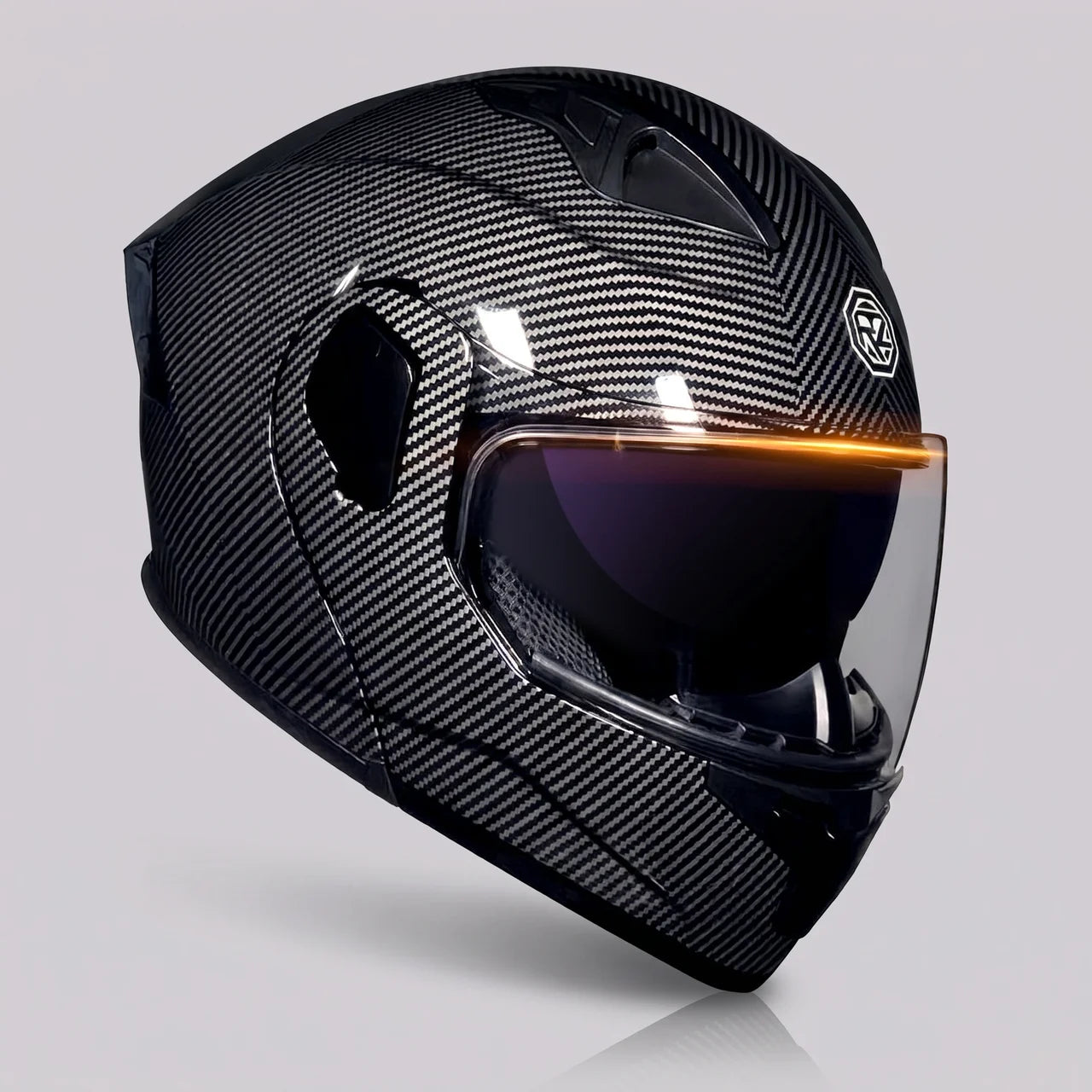 EKON Carbon-Style Modular Motorcycle Helmet